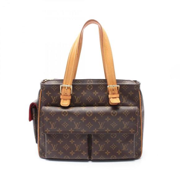 LOUIS VUITTON Authentic Brown Monogram Leather Bag - Picture 1 of 9